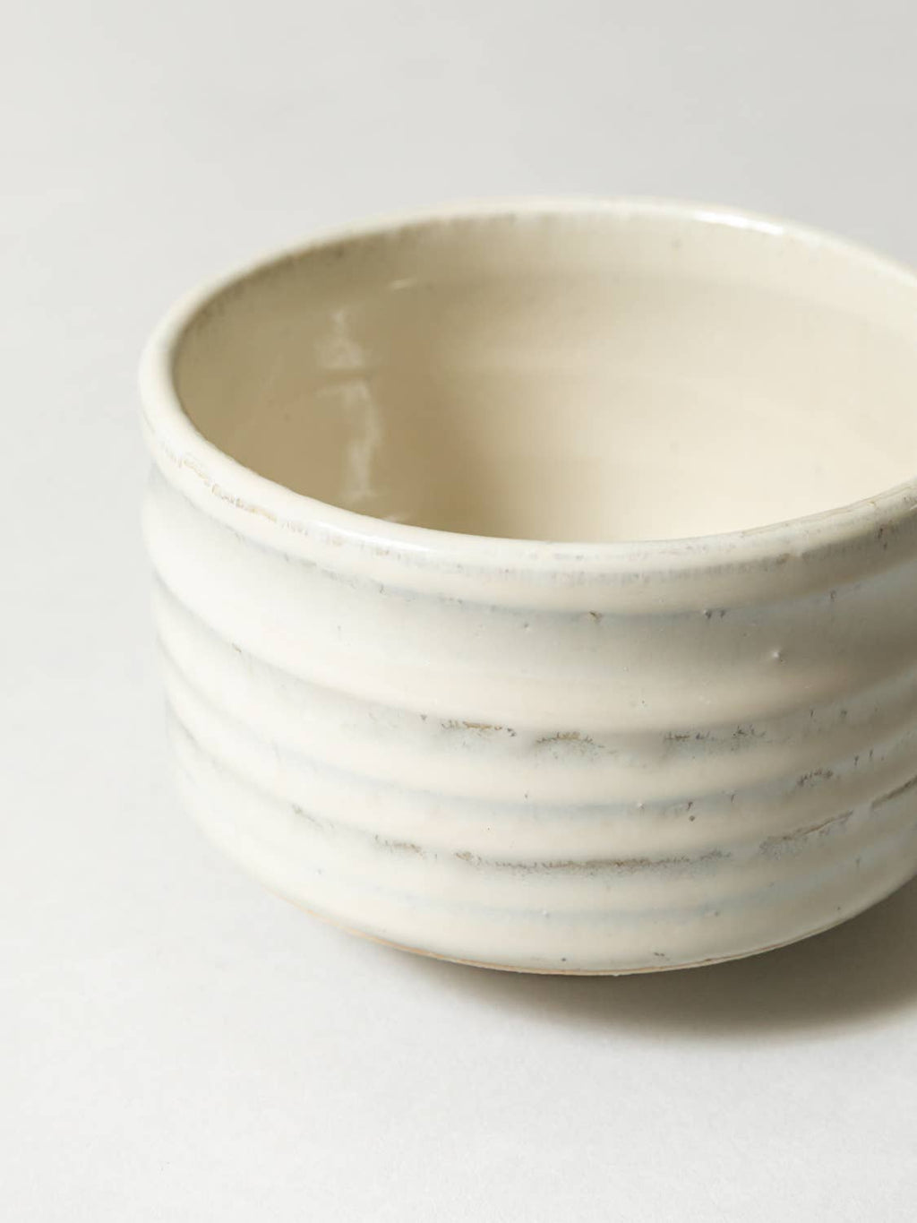Minoyaki Matcha Bowl  - Shirahagi White