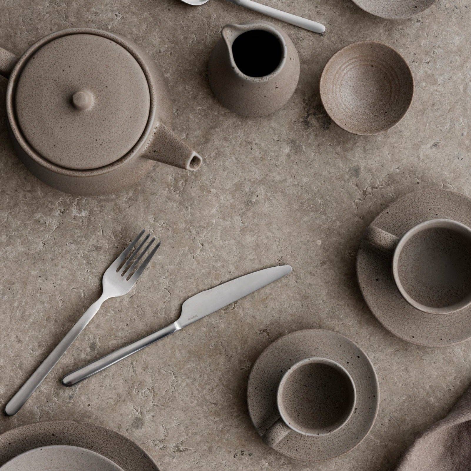 KUMI Stoneware Espresso Cup With Saucer