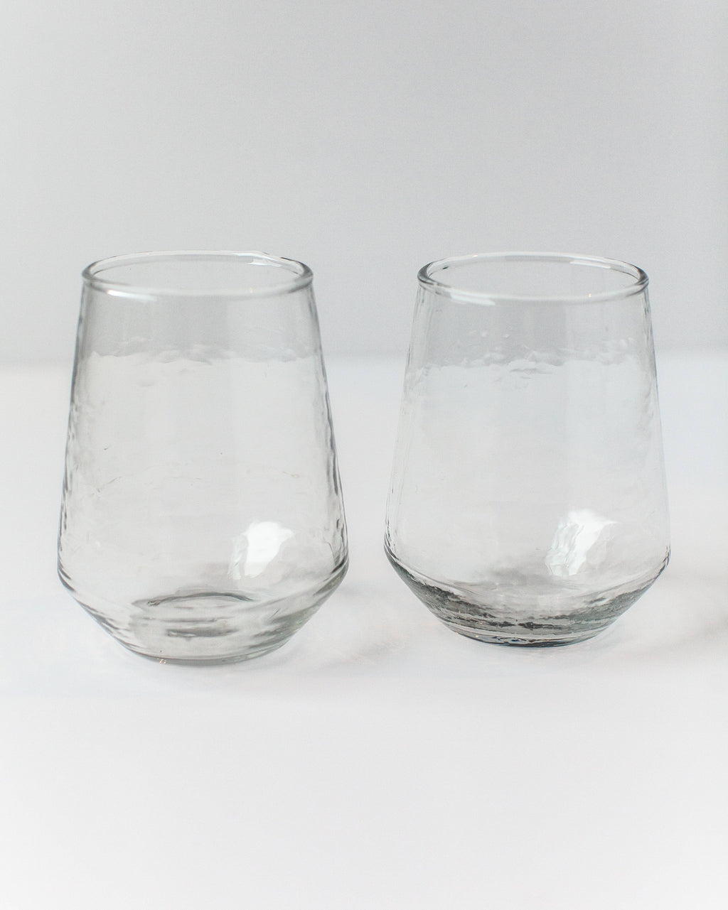 Handblown Hammered Glass Tumbler