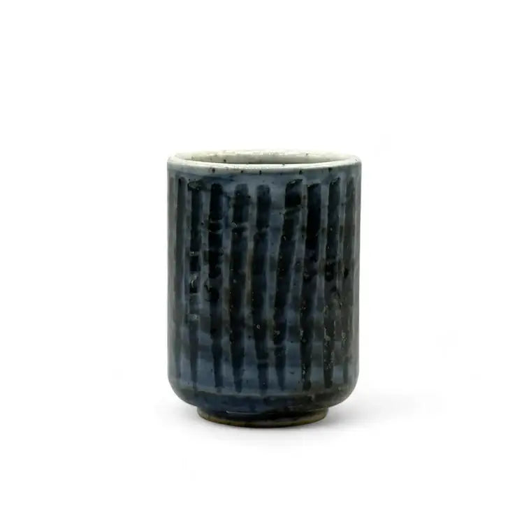 Ishiyaki Blue Mino-yaki Yunomi