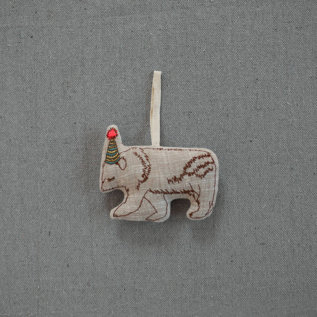 Party Bear, Lavender & Cotton Filled Ornament