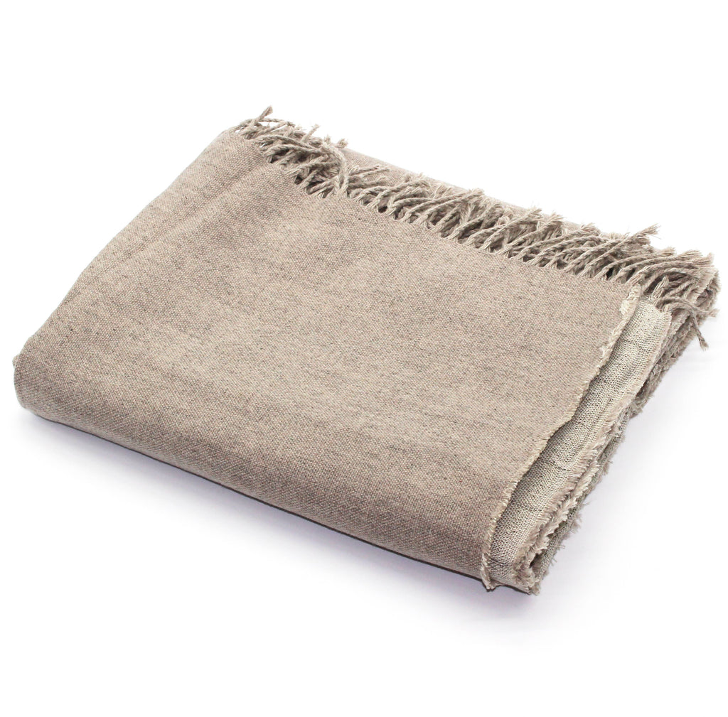 Linen + Merino Wool Throw