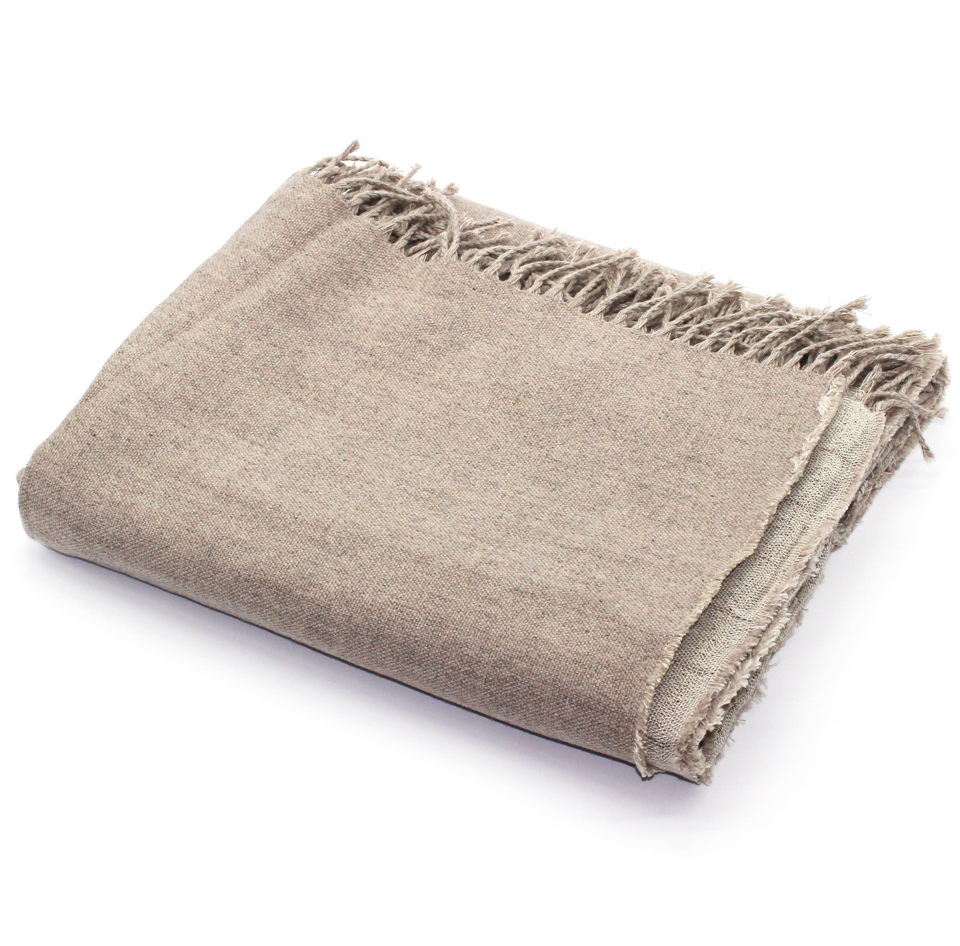 Linen + Merino Wool Throw