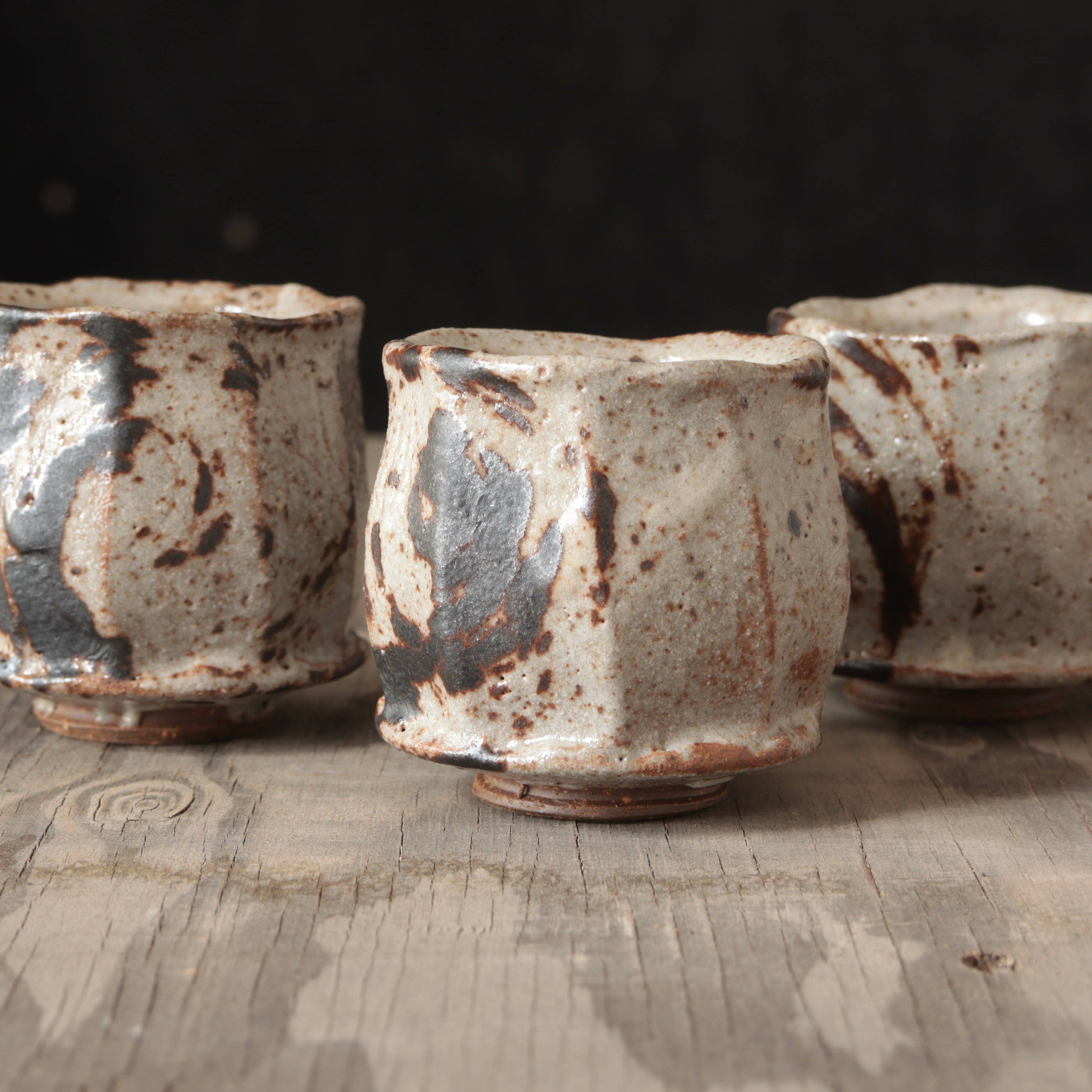 Wild Clay Sake Cup with Granite Glaze