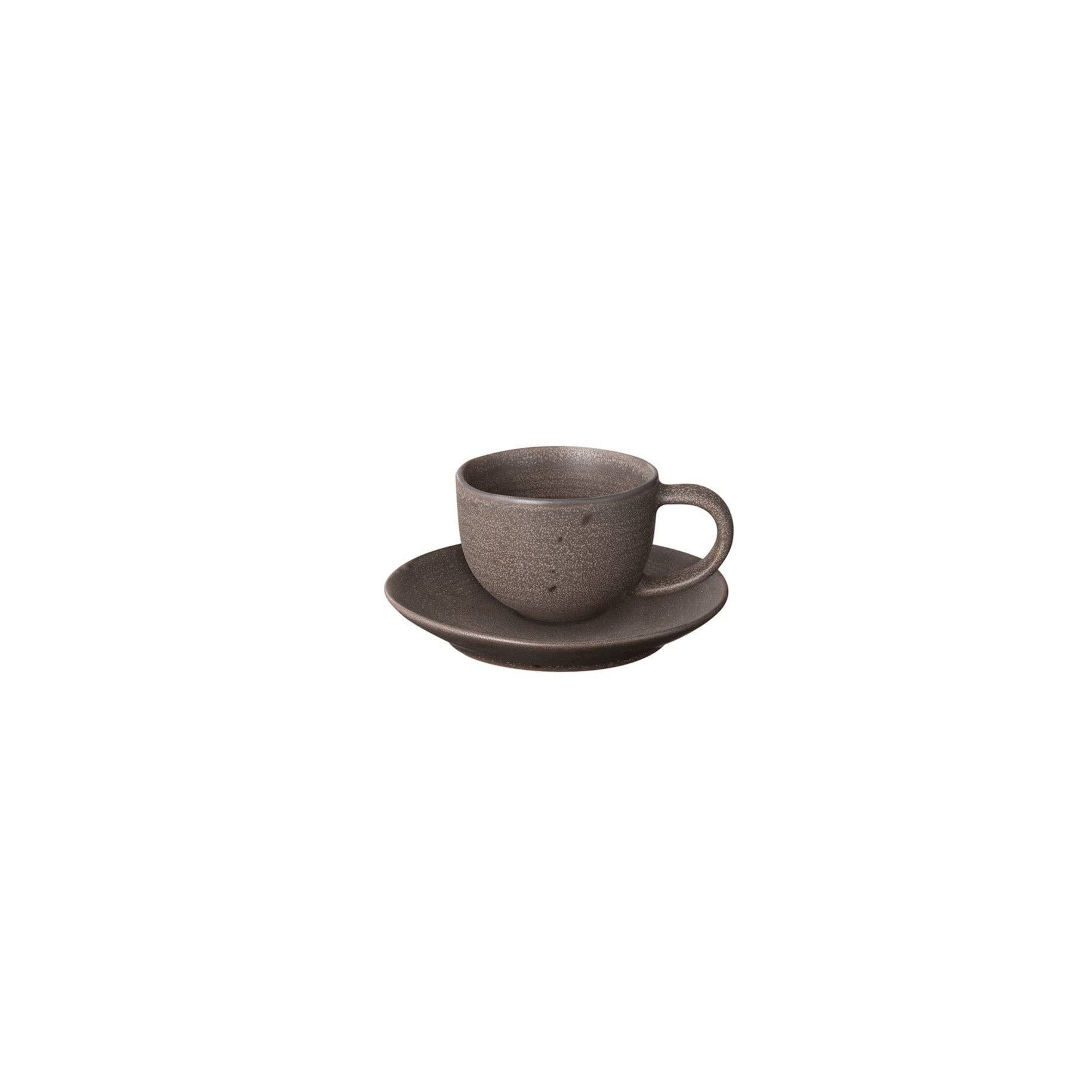 KUMI Stoneware Espresso Cup With Saucer
