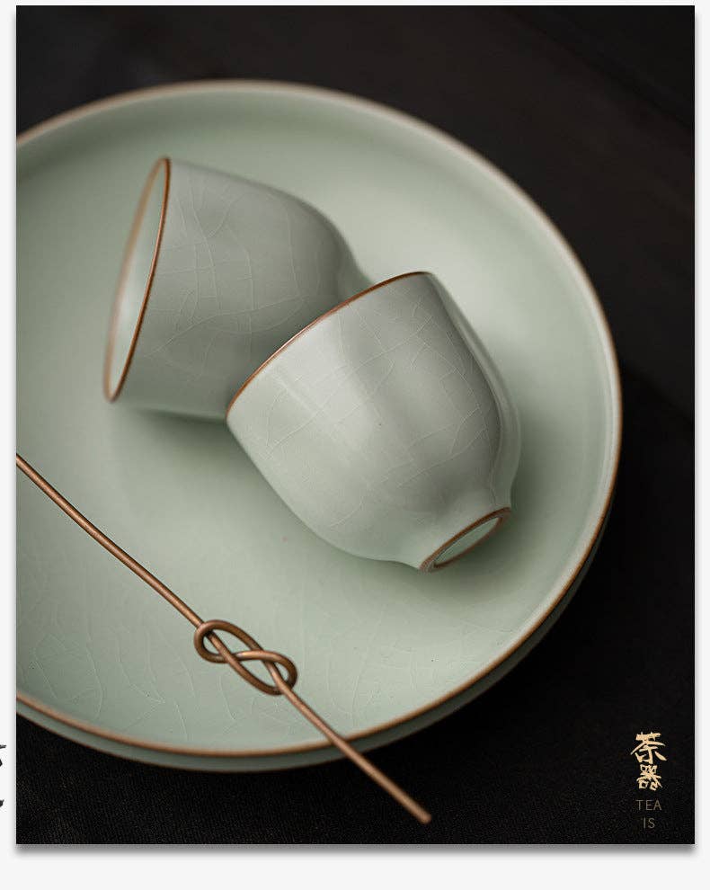 Handmade Ceramic Ruware Tea Cups