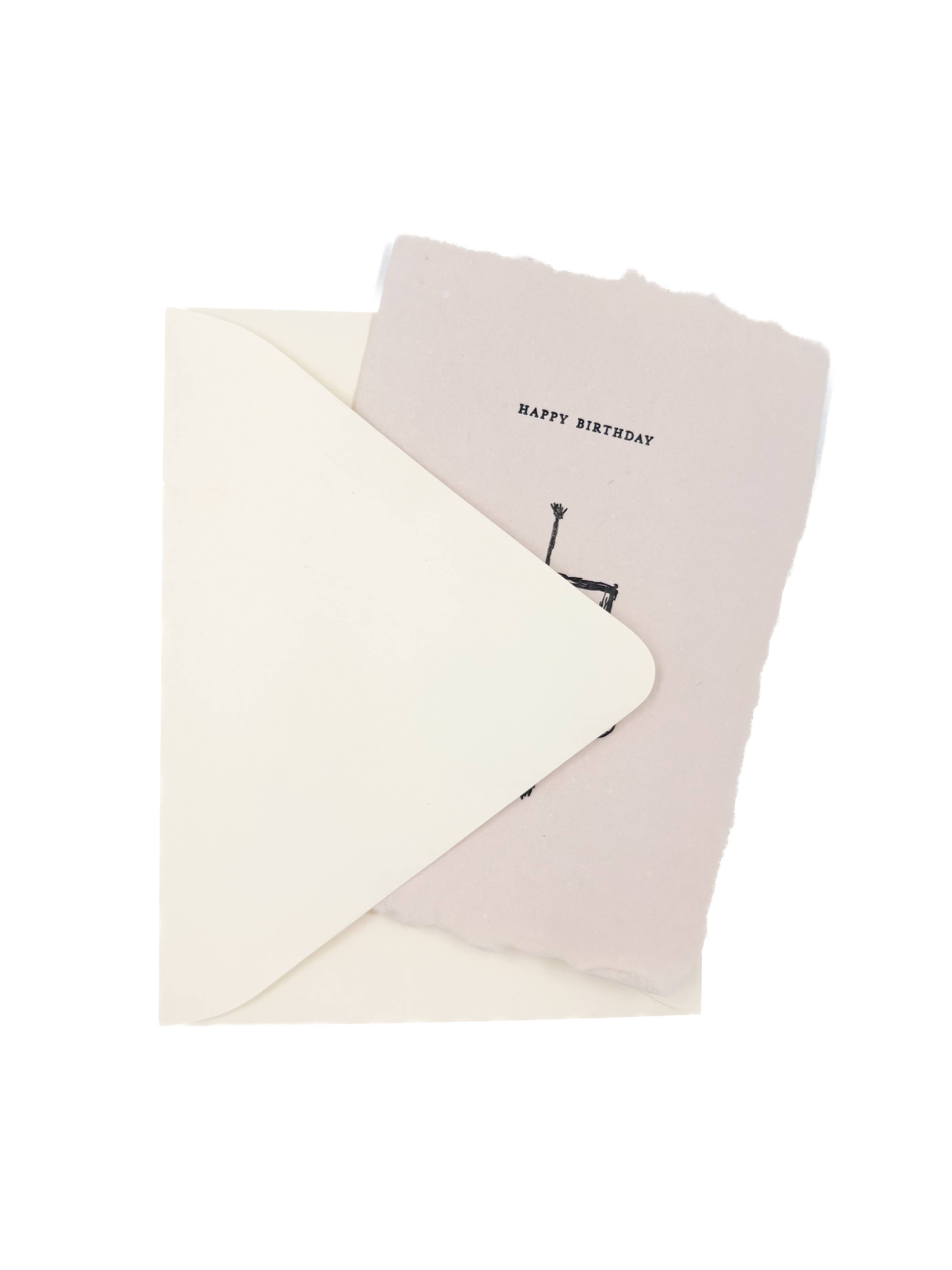 Happy Birthday Cake Cards, Set of Four