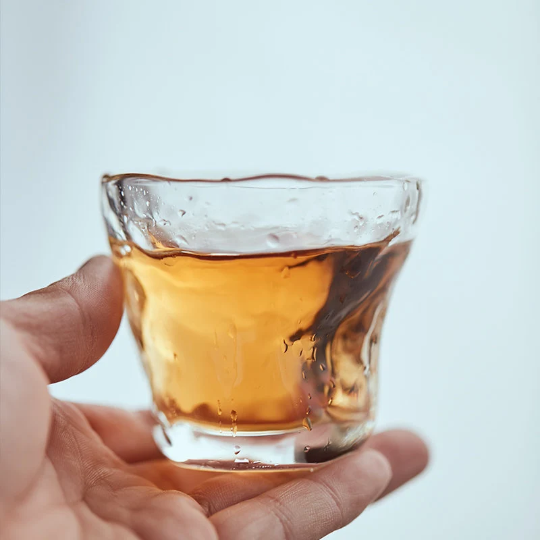 Handmade Organic Glass Tea Cup