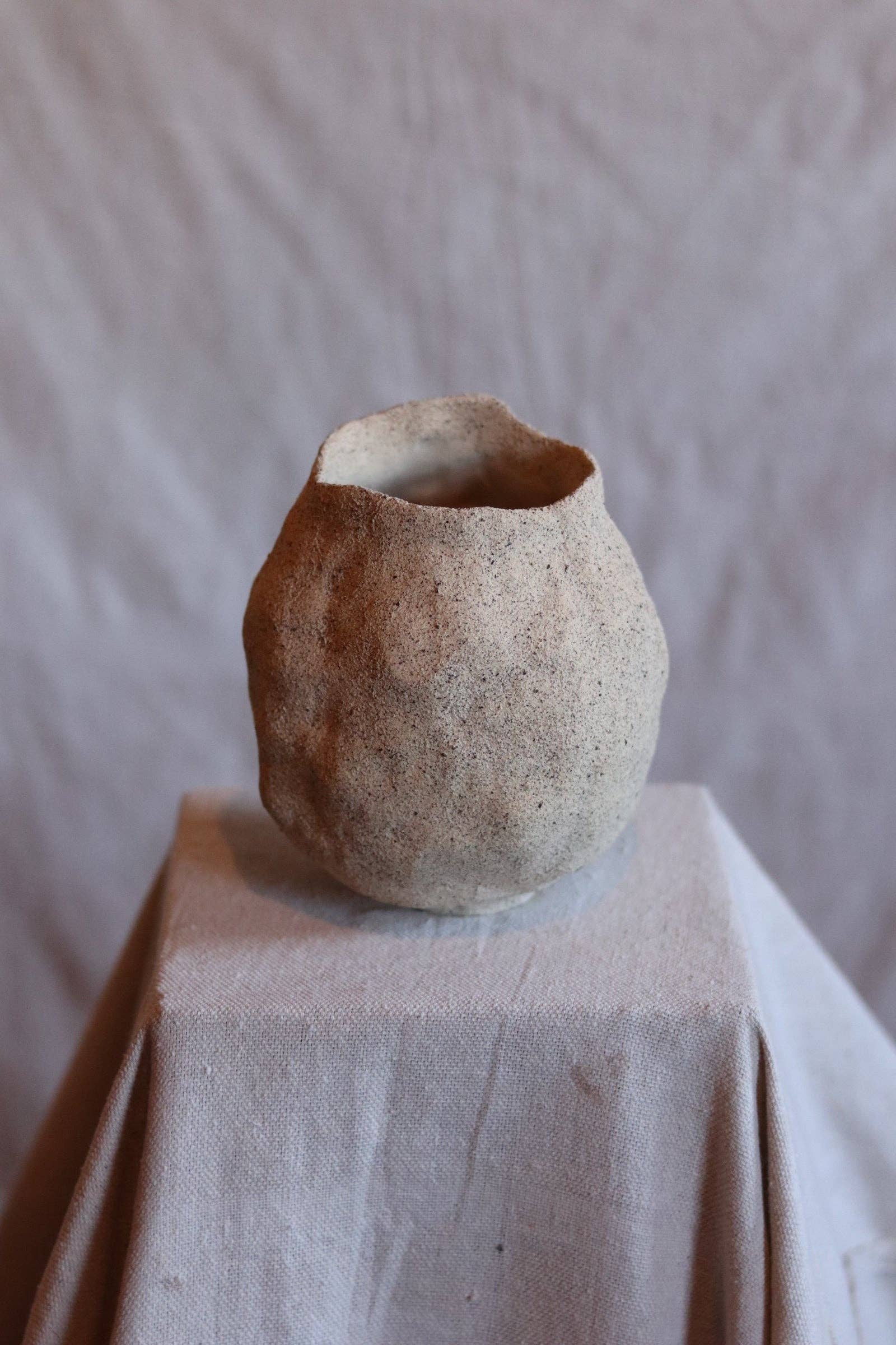 6" Gathered Earth Vessel