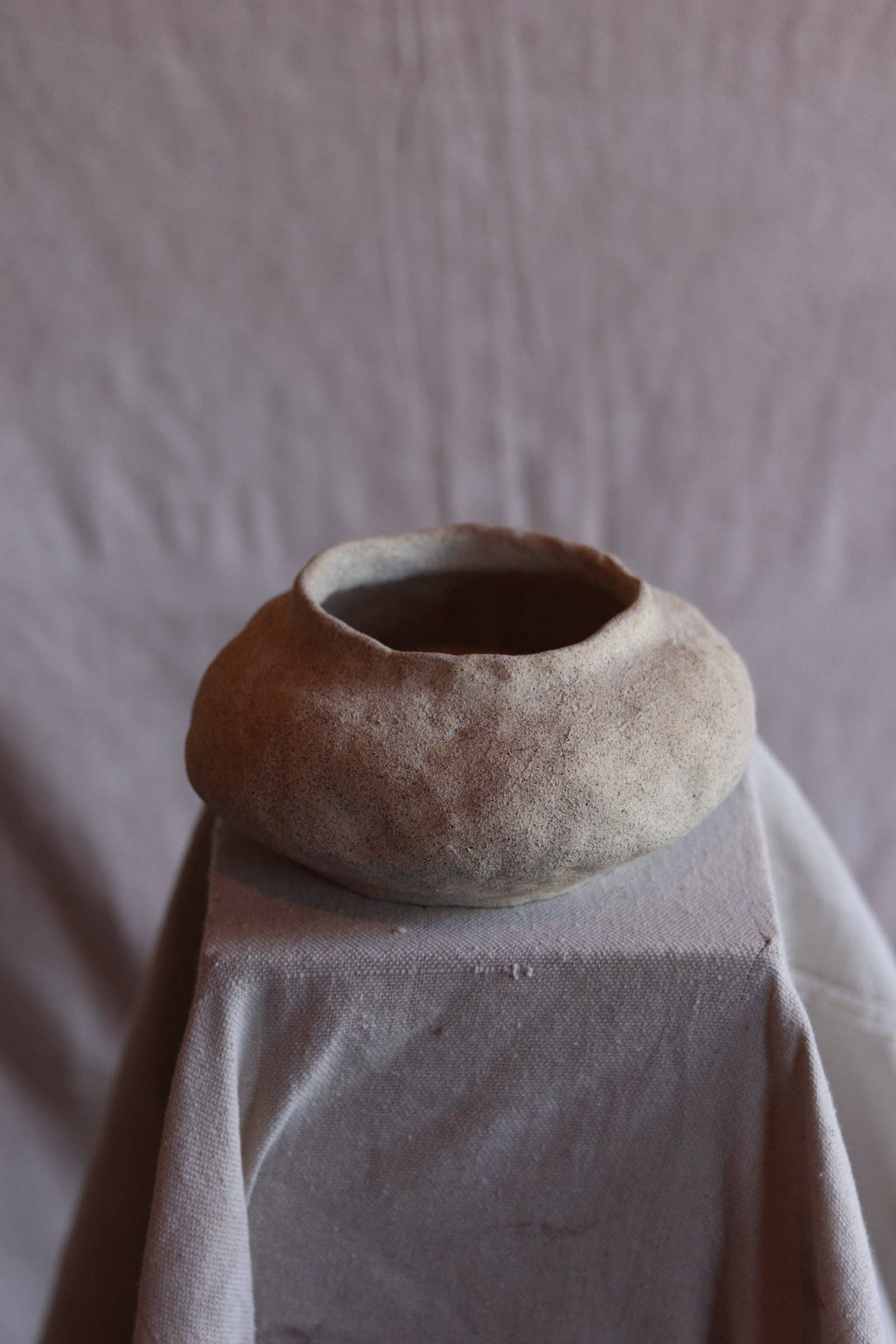 3.5" Gathered Earth Vessel
