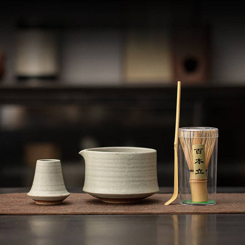 Ivory Ceramic Matcha Set