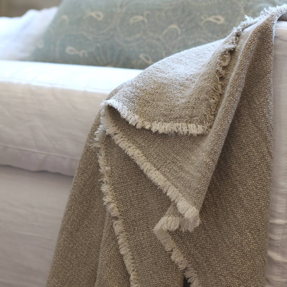 Kai Stonewashed Linen Throw