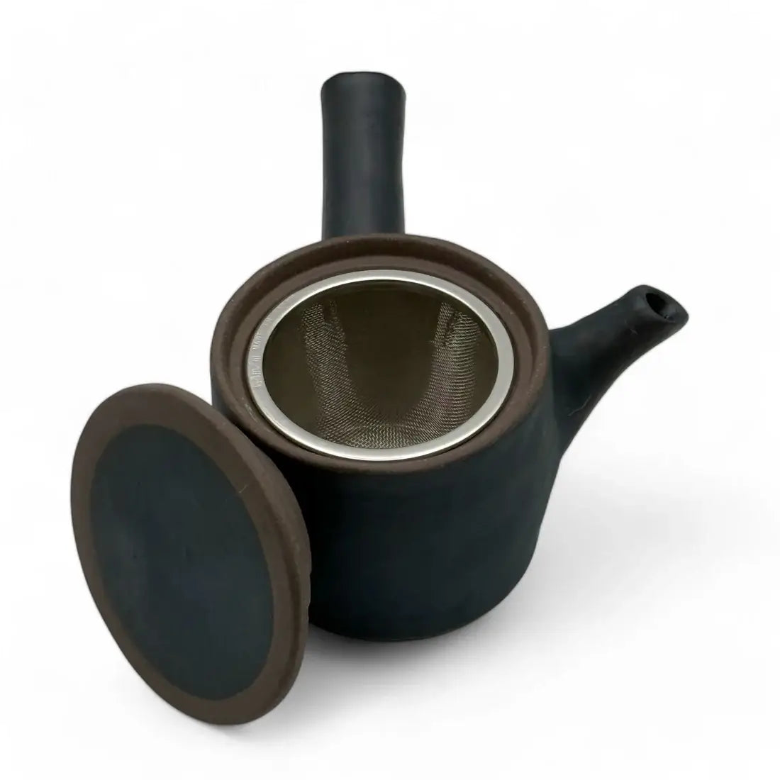 Urushi Stone Black Kyusu - Japanese Teapot