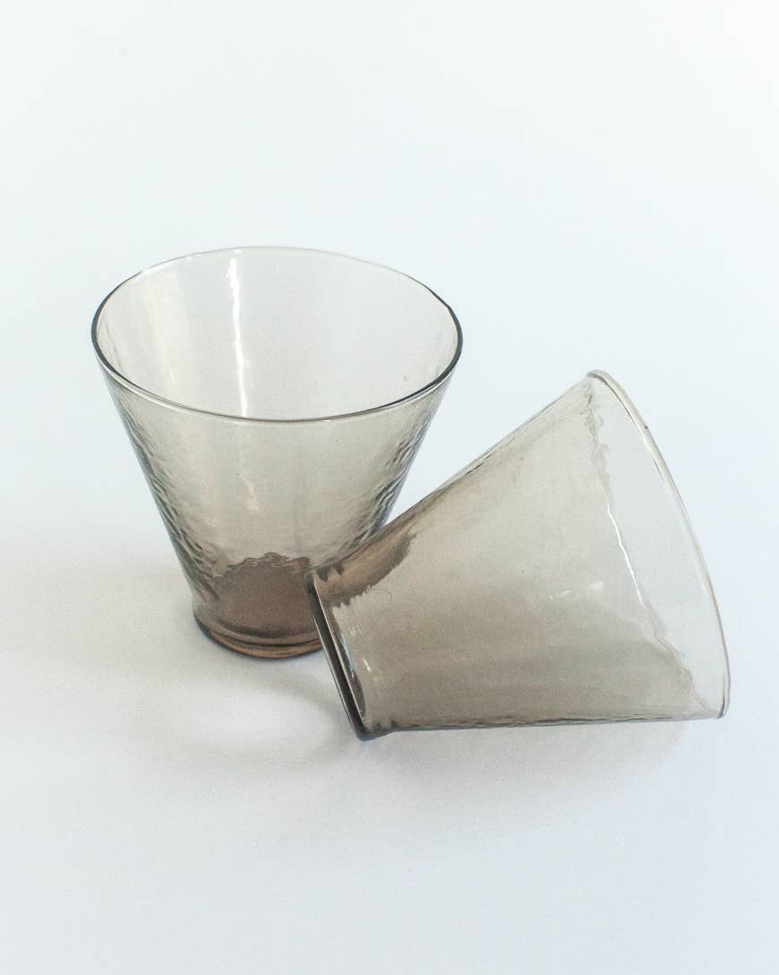 Handblown Hammered Glass Dessert Cups