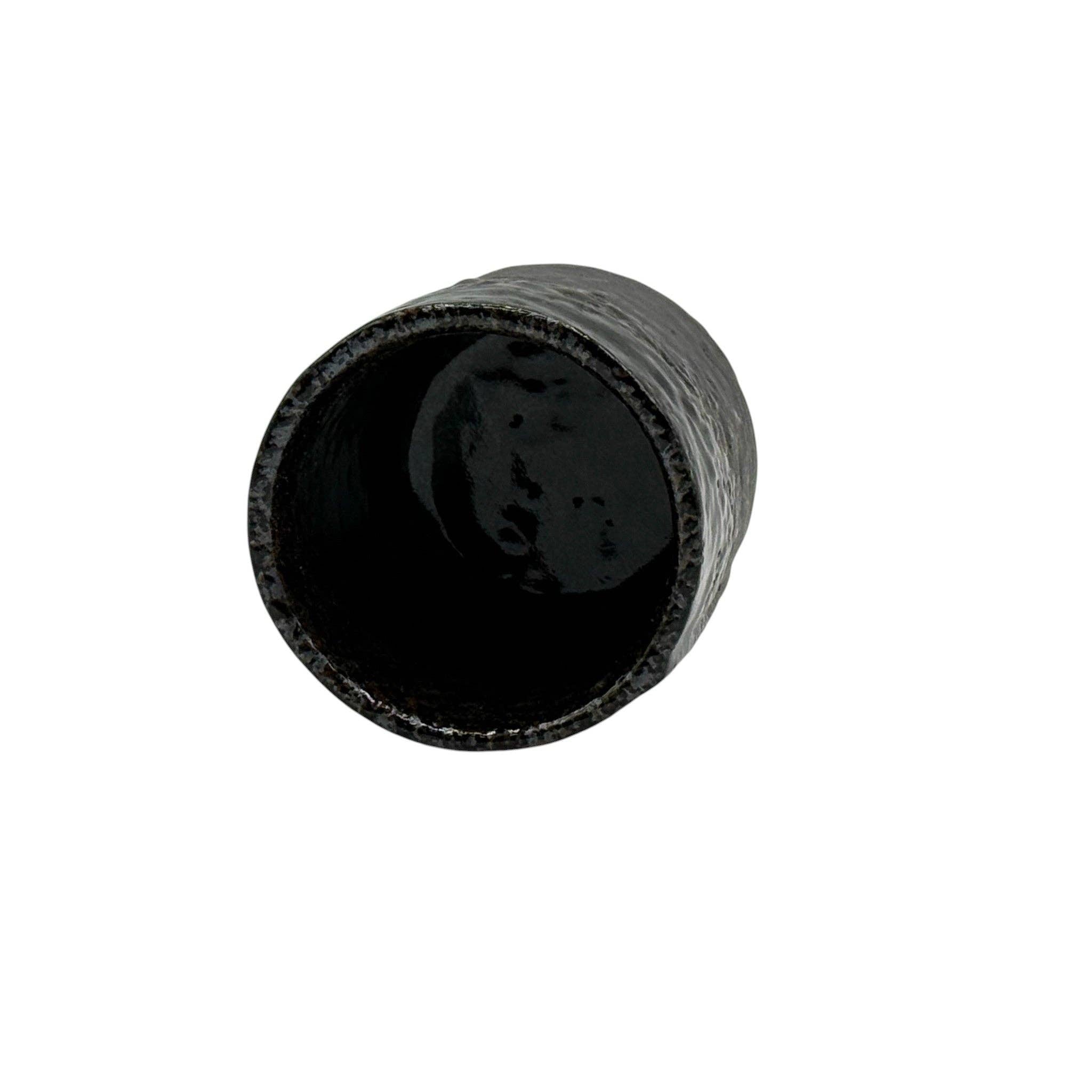 Shinkai Black Mino-yaki Yunomi - Japanese Teacup