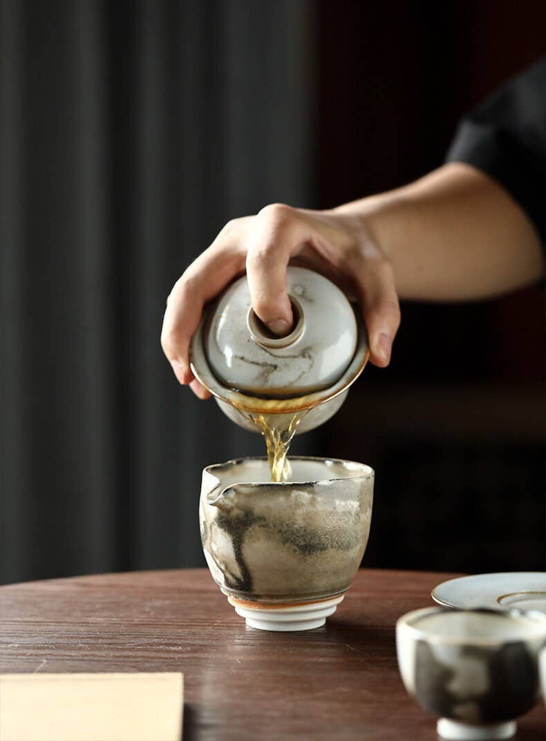 Handmade Black Ink Gaiwan