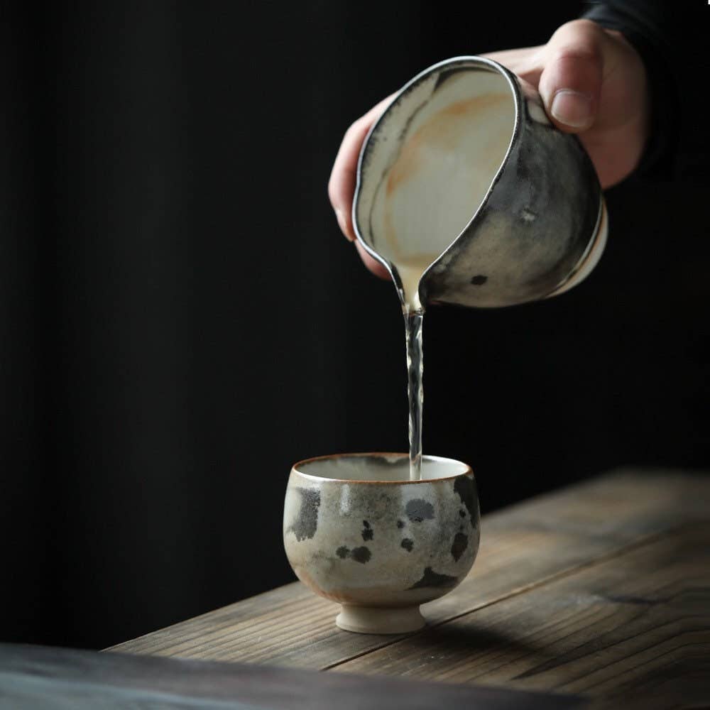 Handmade Ceramic Black Ink Pitcher