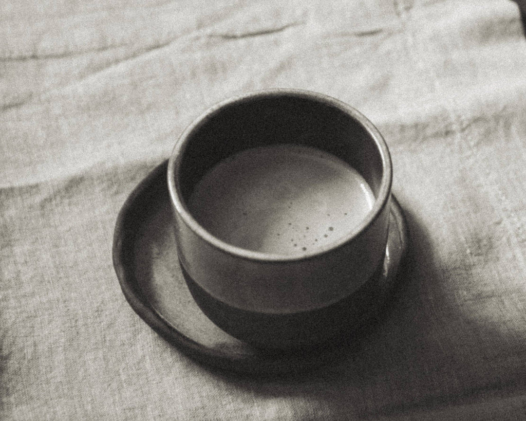 Grey + Onyx Ceramic Cup