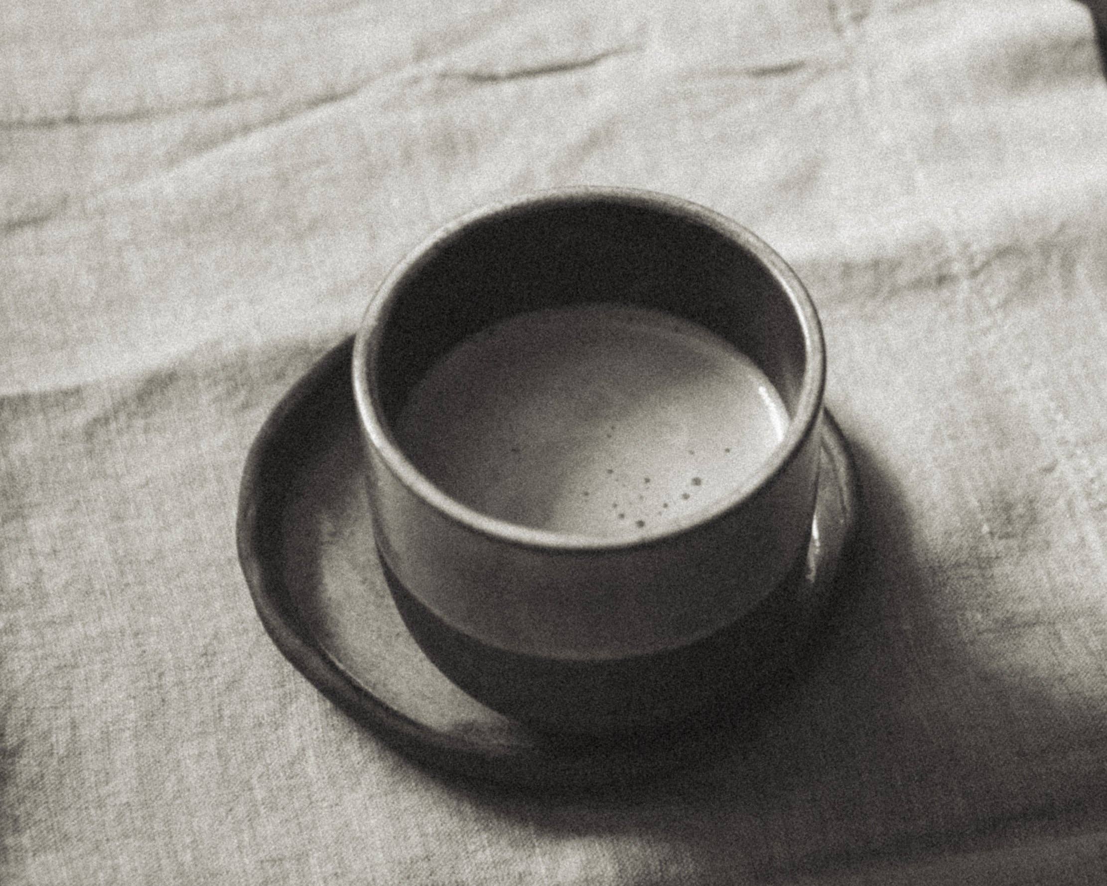 Grey + Onyx Ceramic Cup