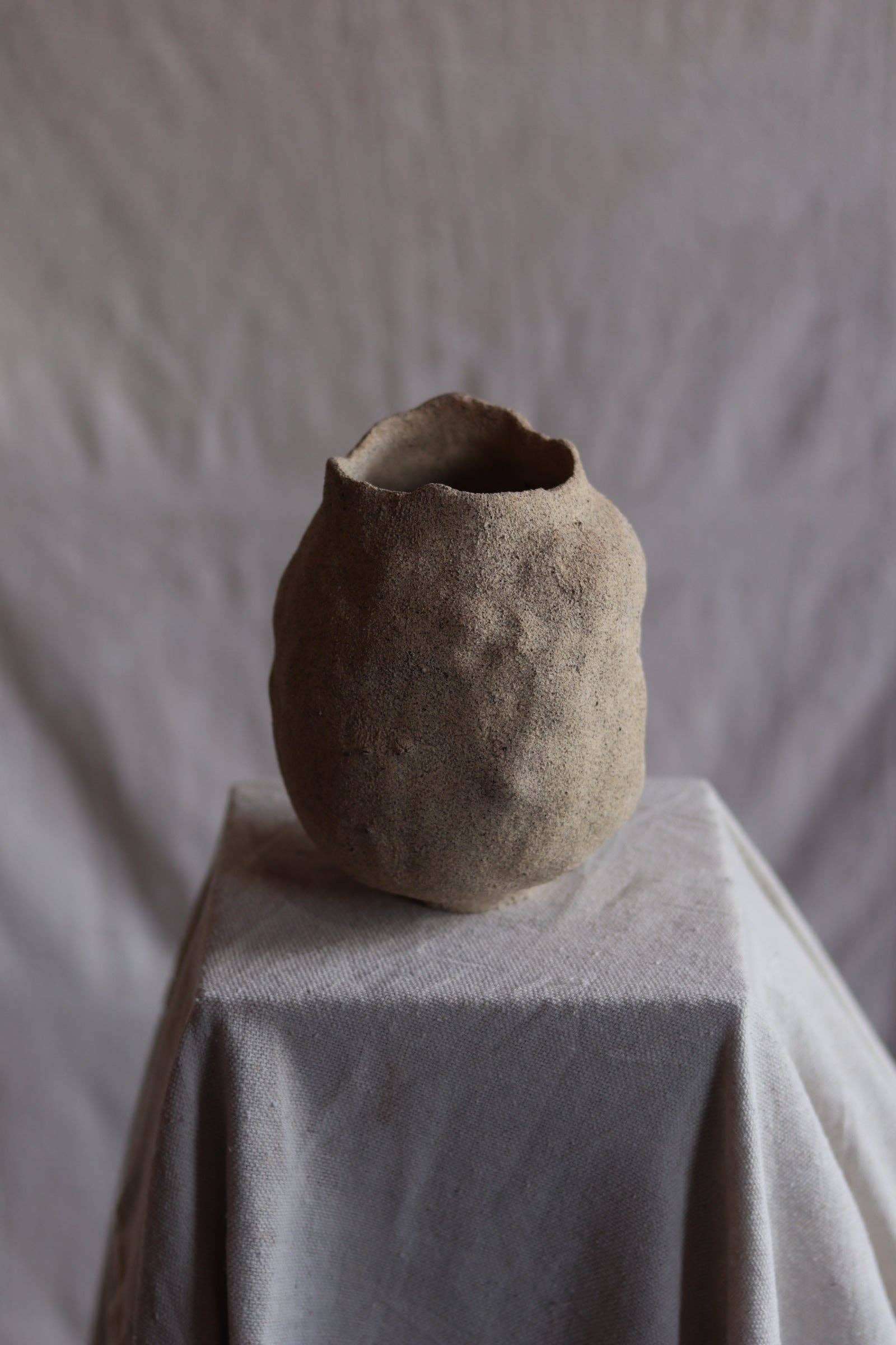 6.5" Gathered Earth Vessel