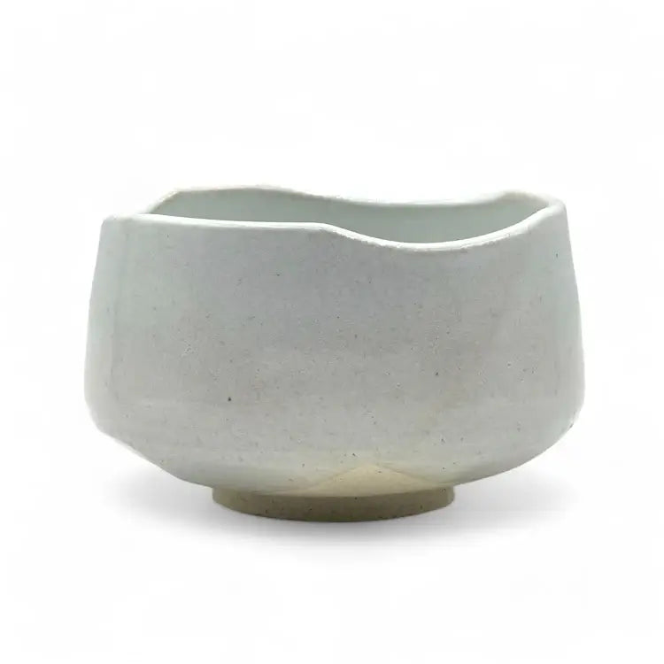 Ivory Mino-yaki Chawan - Japanese Matcha Bowl