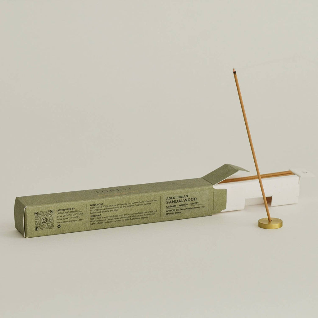 Aged Indian Sandalwood Incense Stick Set – 30 Sticks