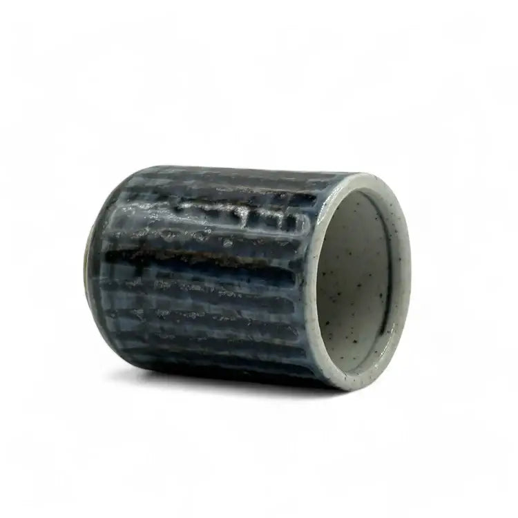 Ishiyaki Blue Mino-yaki Yunomi