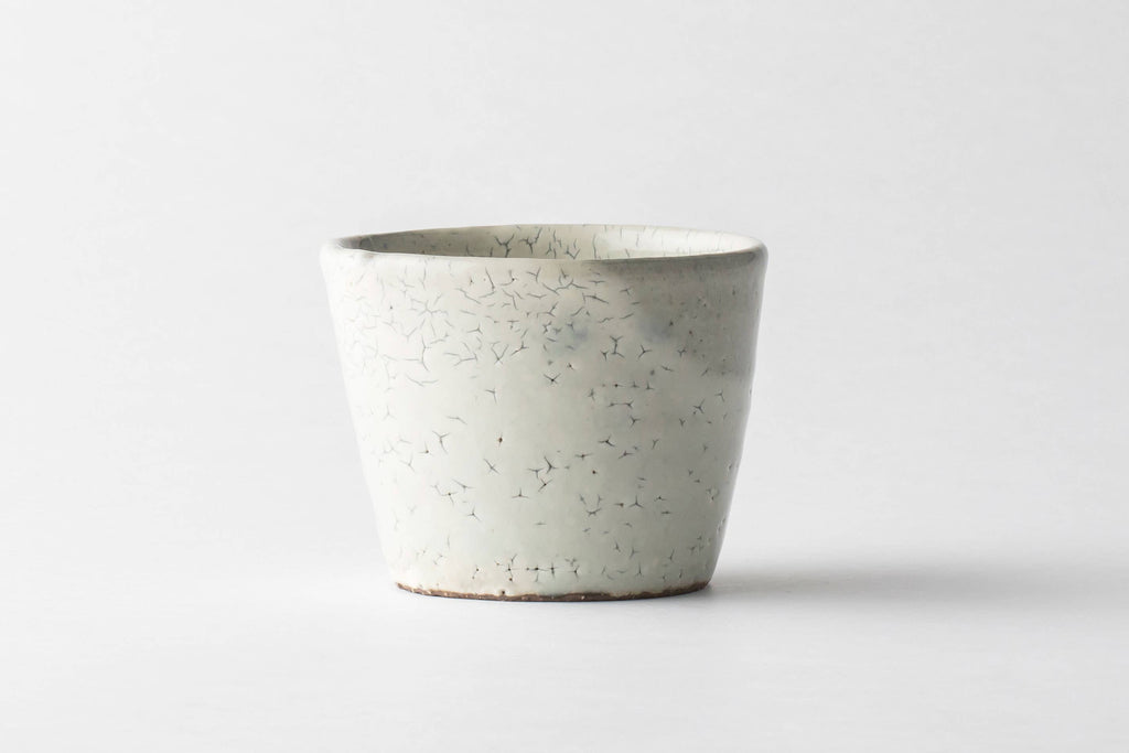 Minami White Crackle Glaze Teacup
