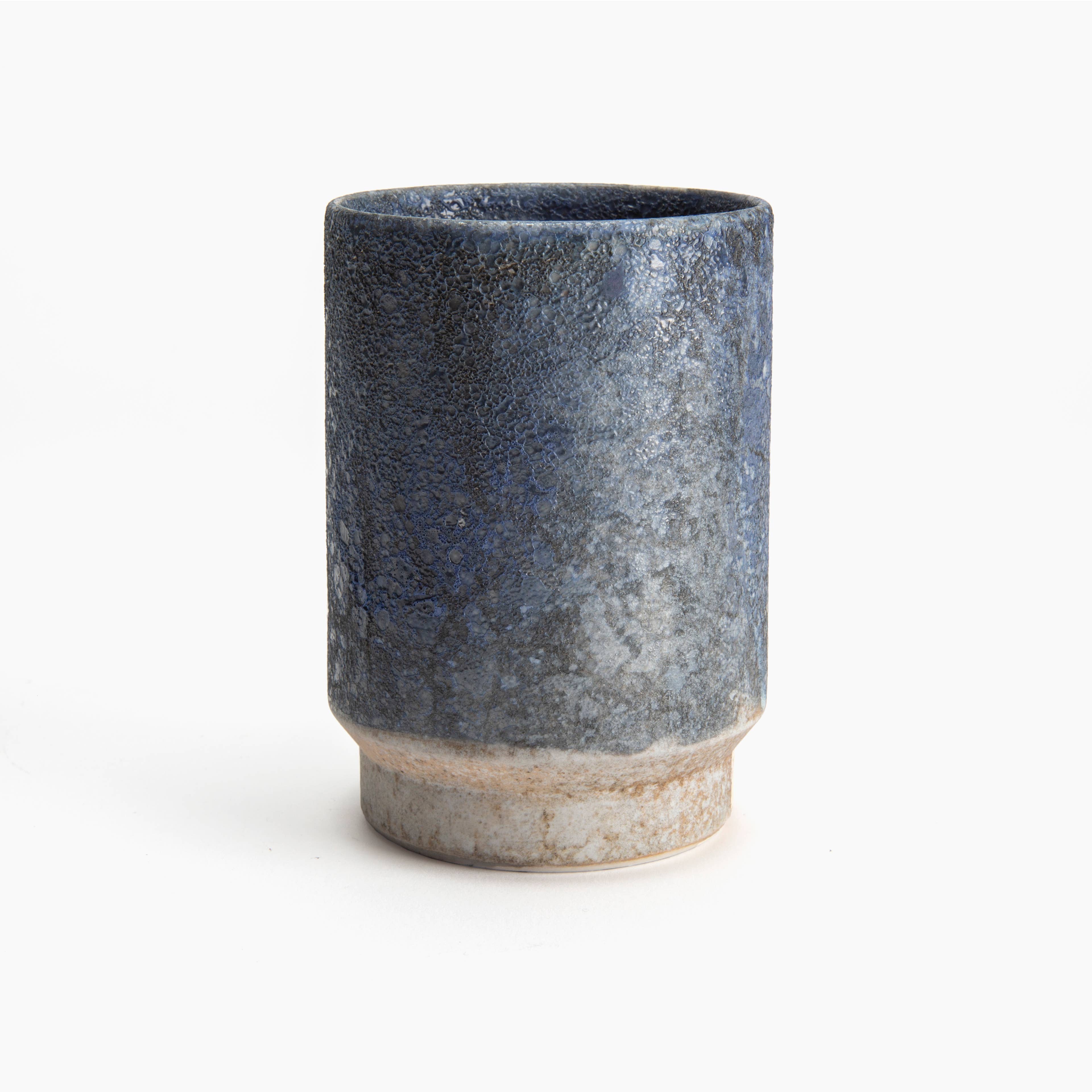 Kasama-yaki Blue Glaze Cup - Large