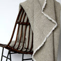 Stonewashed Waffle Linen Throw