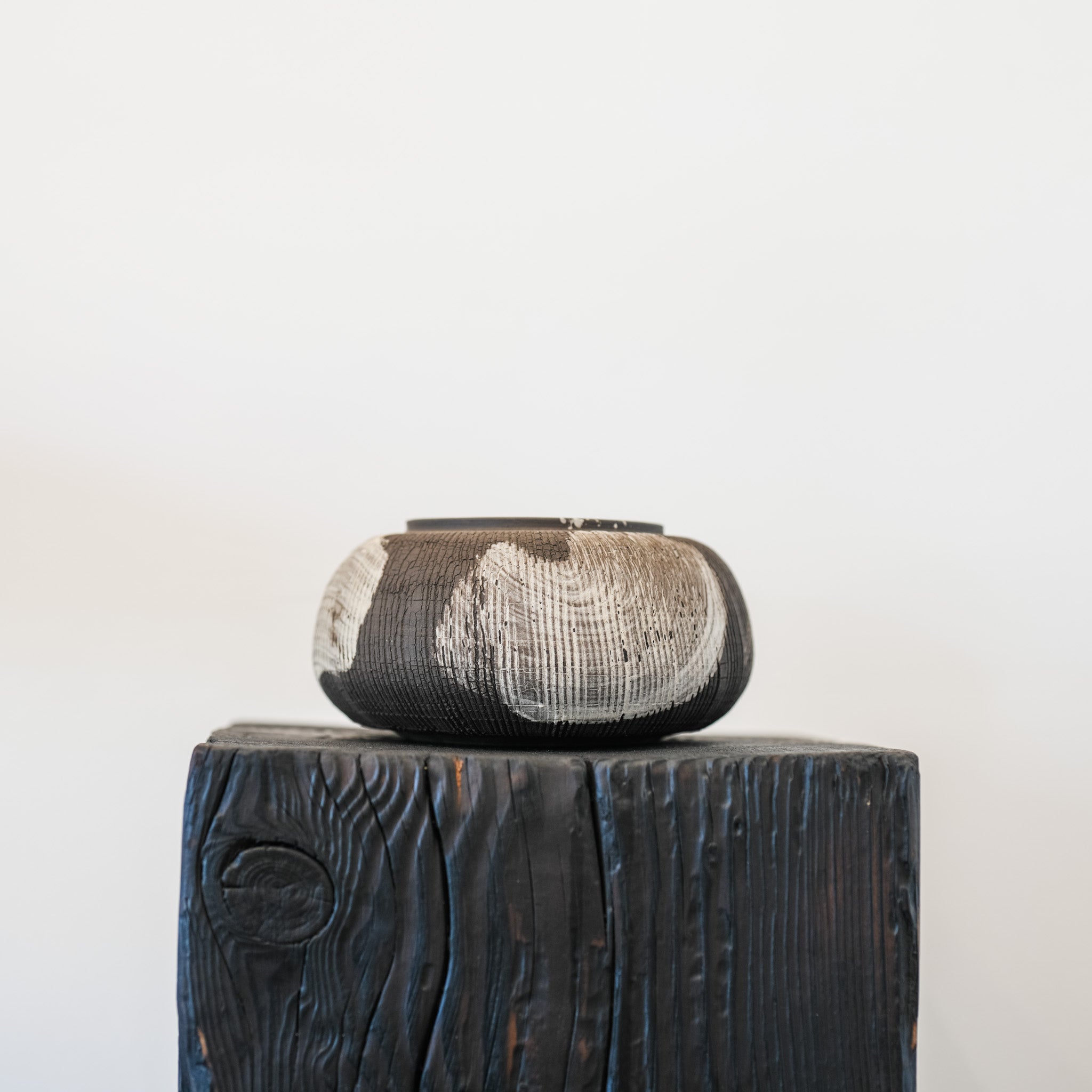 Onyx + Ivory Painted Form