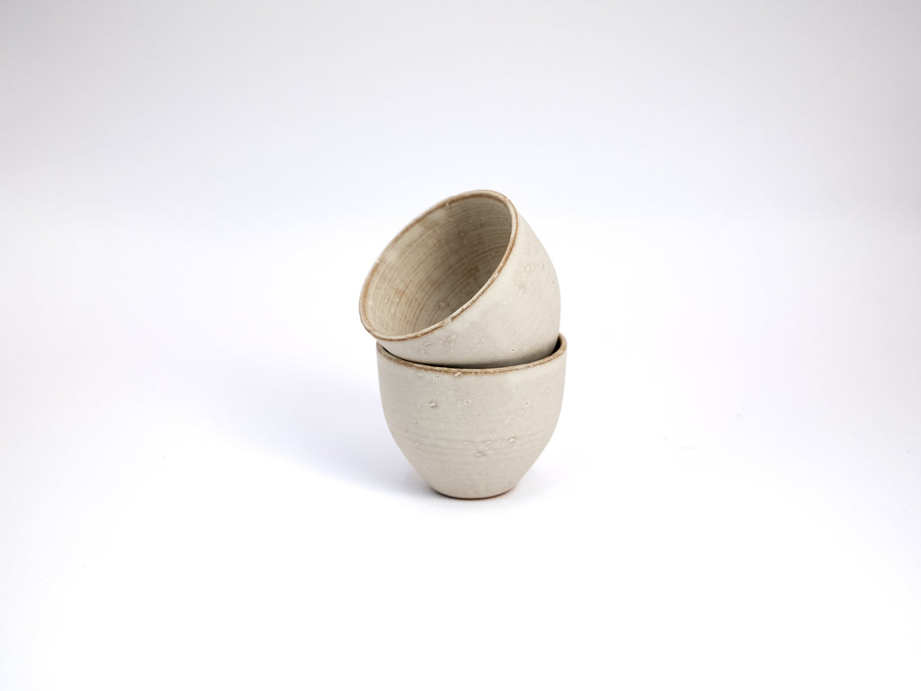 Petite Ivory Ceramic Teacup