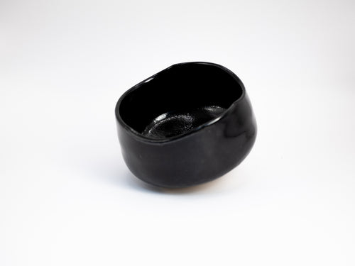 Black Ink Mino-yaki Chawan - Matcha Bowl
