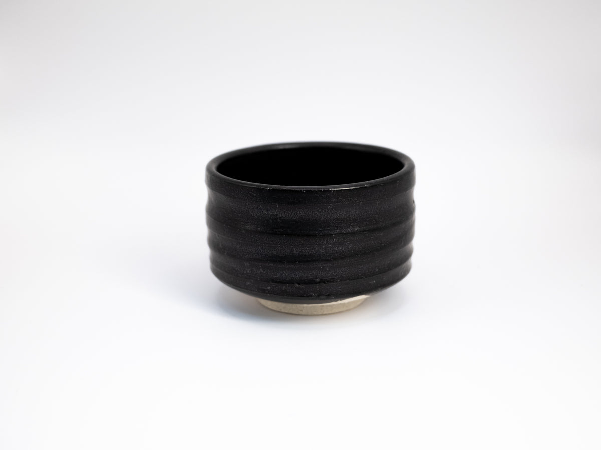 Kuro Black Mino-yaki Chawan - Matcha Bowl