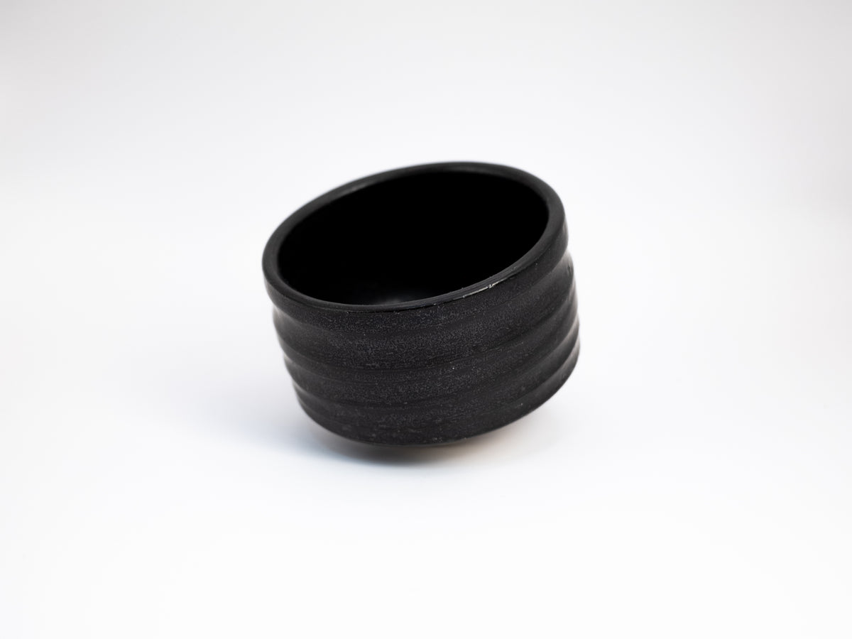 Kuro Black Mino-yaki Chawan - Matcha Bowl