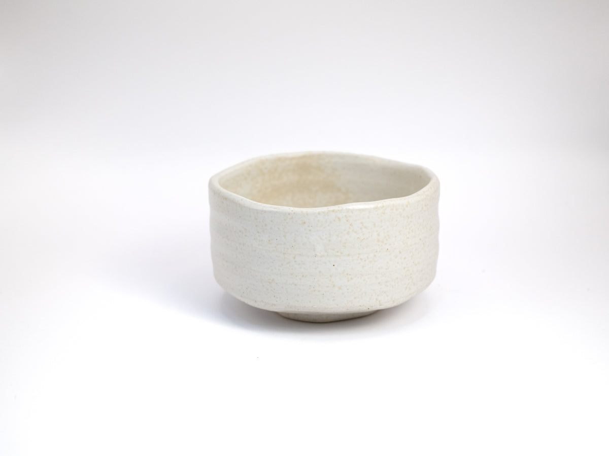 Ivory Kohiki Mino-yaki Chawan - Matcha Bowl