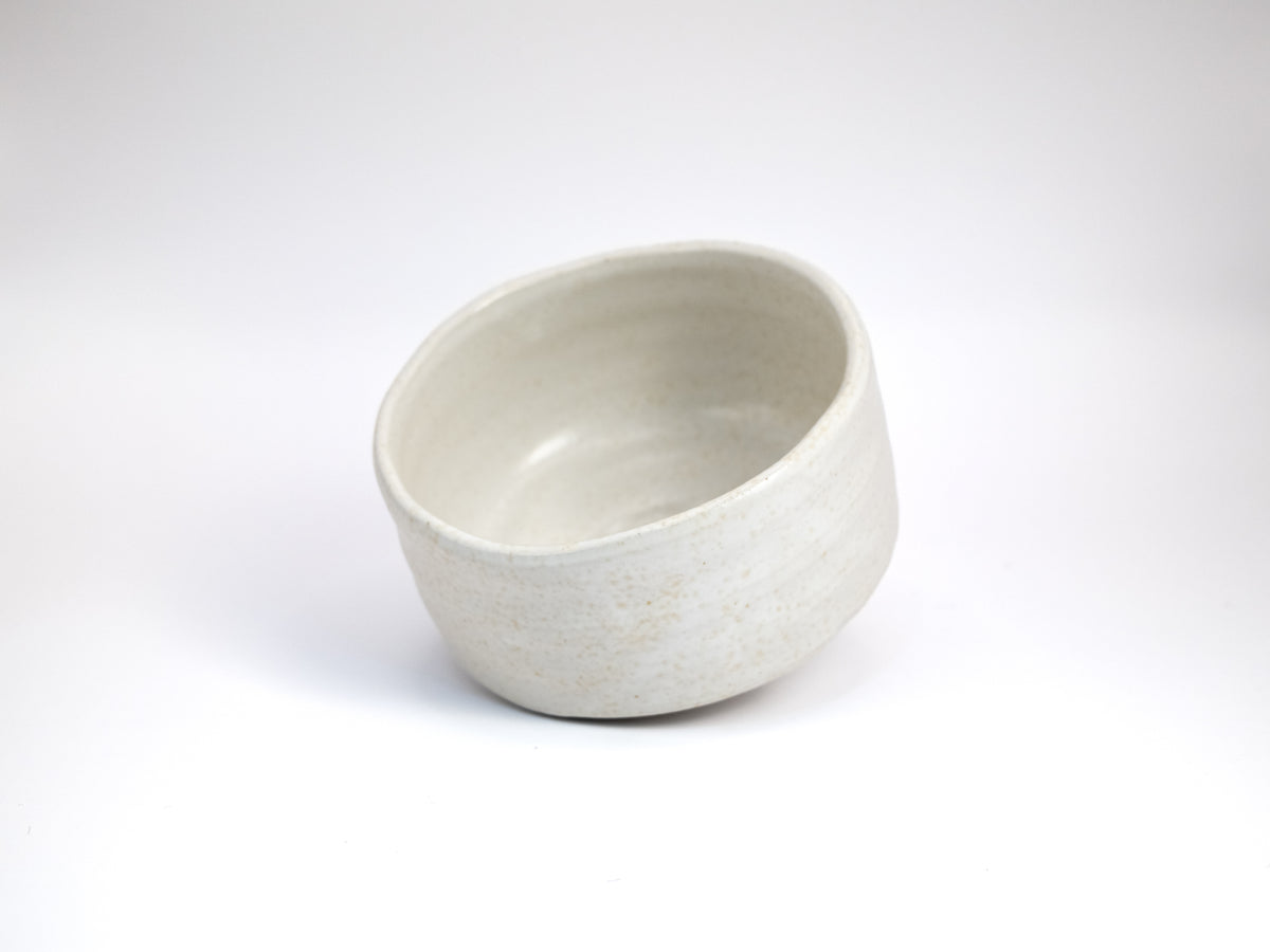 Ivory Kohiki Mino-yaki Chawan - Matcha Bowl
