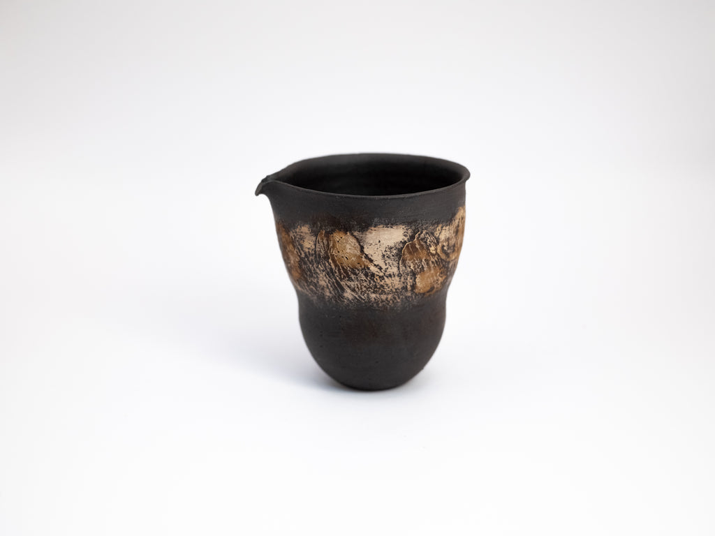 Ceramic Brushing Black Pitcher