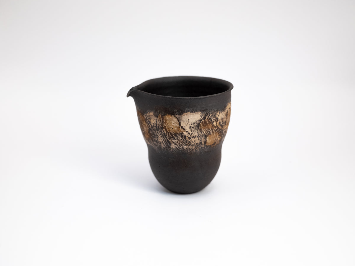 Ceramic Brushing Black Pitcher