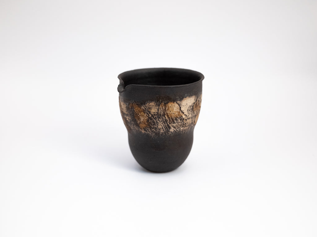 Ceramic Brushing Black Pitcher