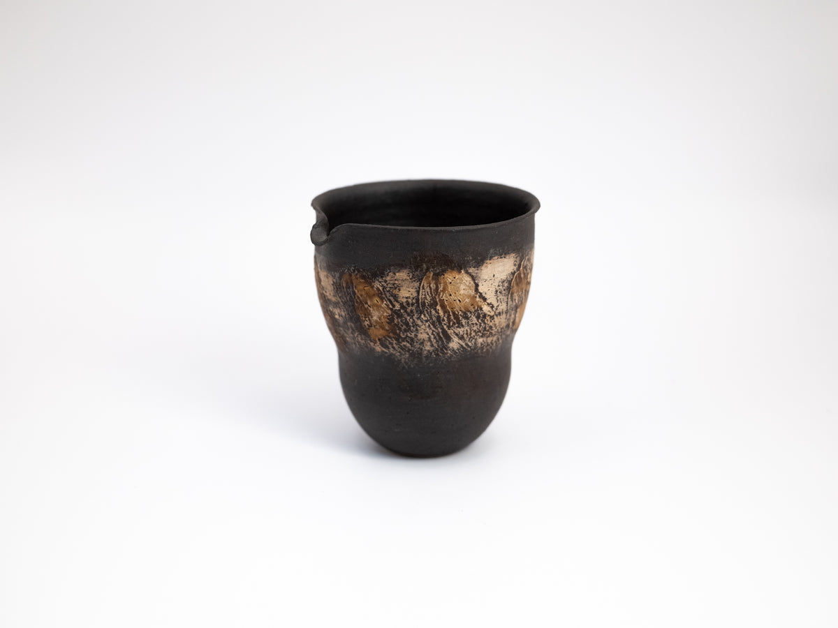 Ceramic Brushing Black Pitcher