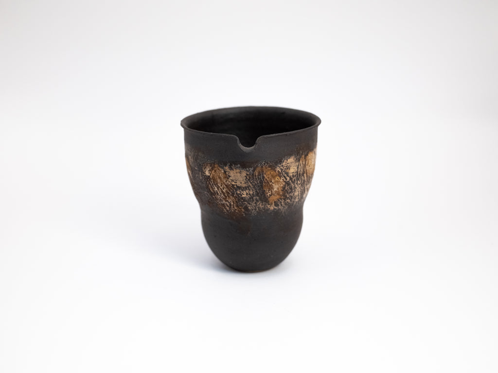Ceramic Brushing Black Pitcher