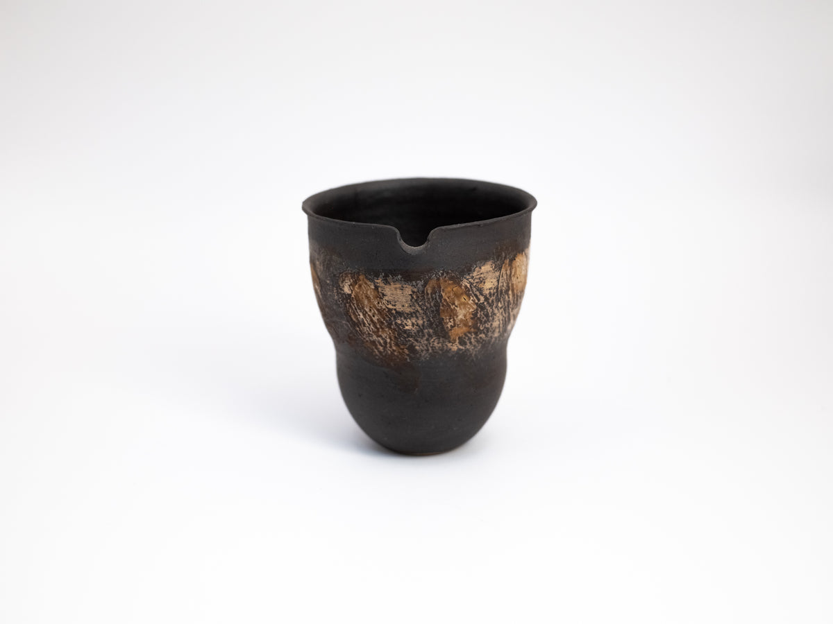Ceramic Brushing Black Pitcher