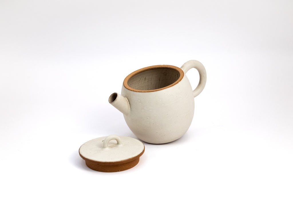 Ivory Ceramic Teapot