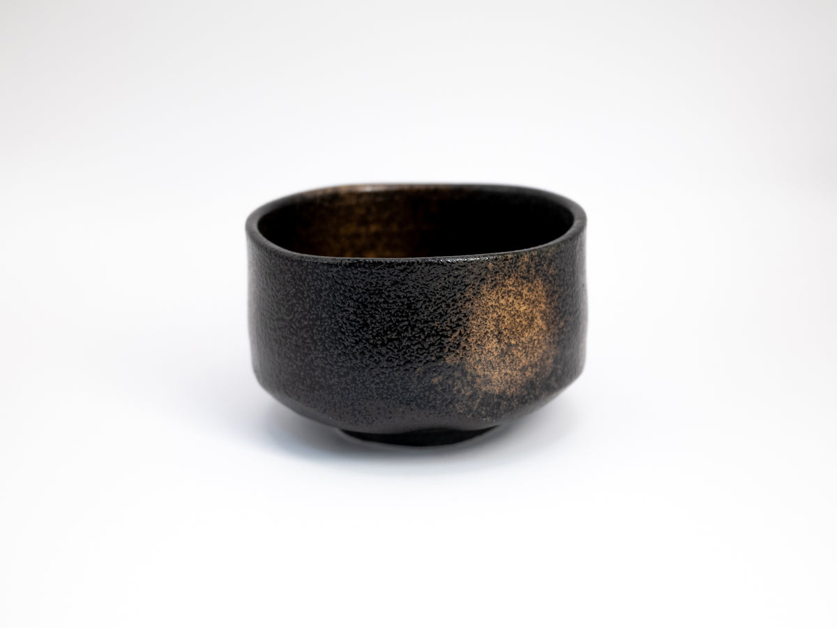 Golden + Onyx Mino-yaki Chawan - Matcha Bowl