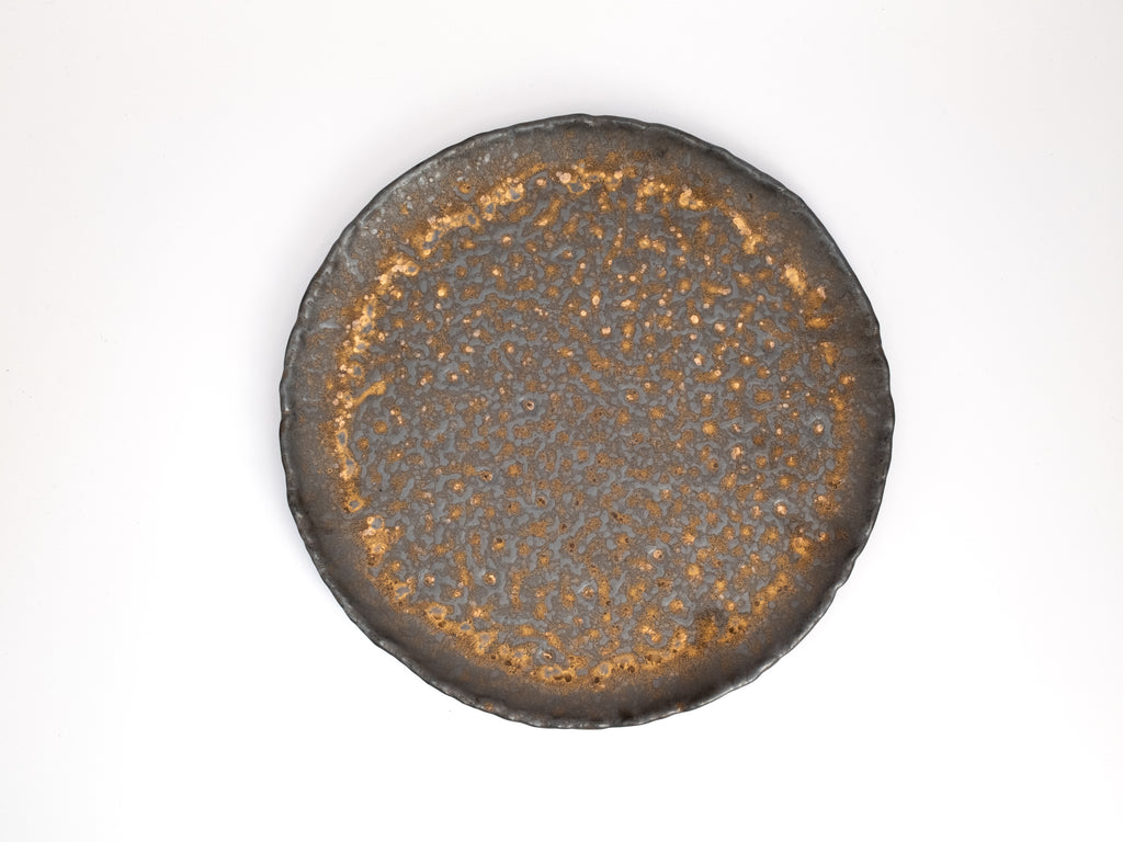 Metallic Glaze Ceramic Plate