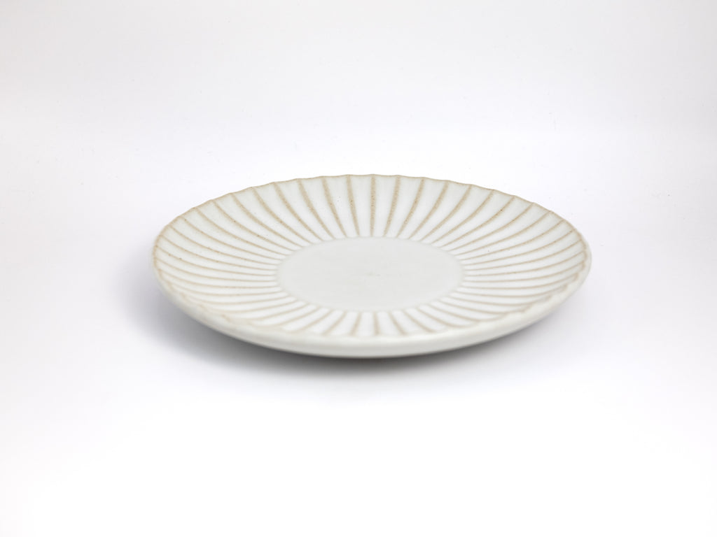 Fluted Ceramic Stoneware Plates