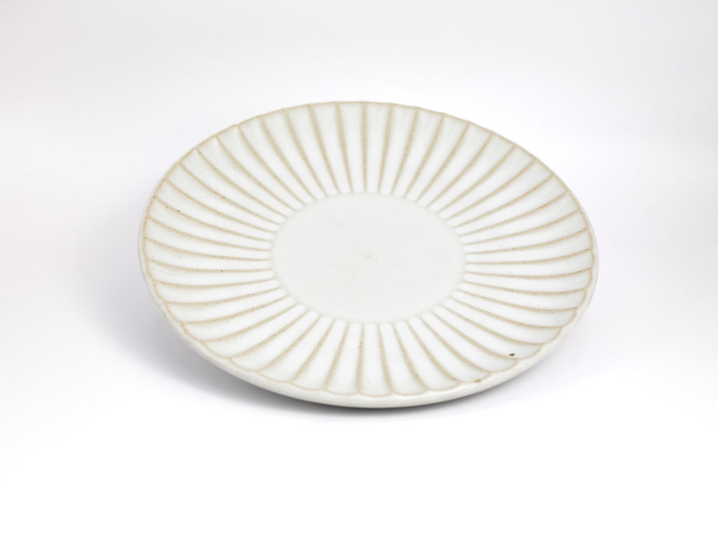 Fluted Ceramic Stoneware Plates