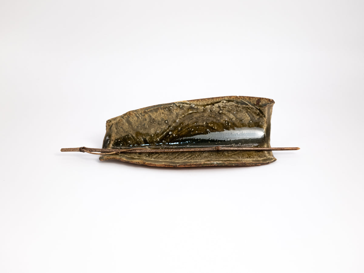 Wood Fired Tea Scoop + Bamboo Pick