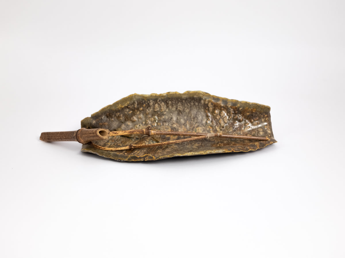 Wood Fired Tea Scoop + Bamboo Pick